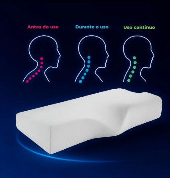 Travesseiro Cervical OrthoZen™ – Alívio da Dor e Postura Correta
