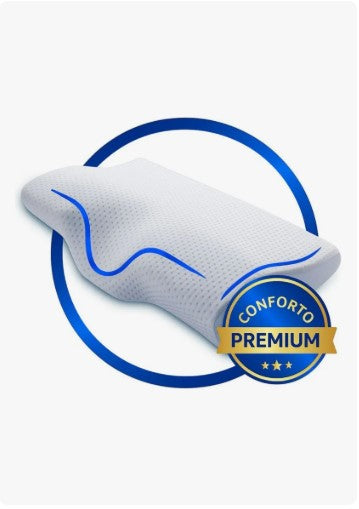 Travesseiro Cervical OrthoZen™ – Alívio da Dor e Postura Correta